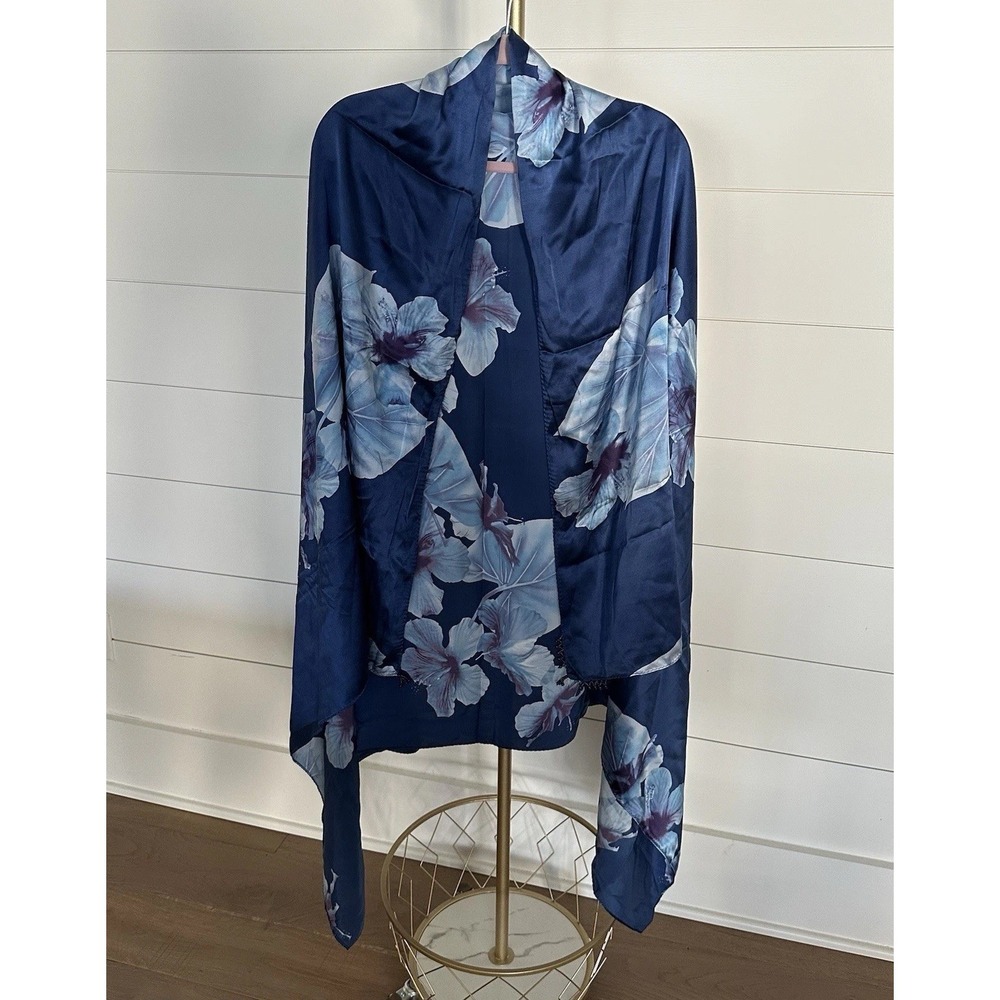 Vintage Victoria's Secret Women's 100% Silk Shawl Wrap Scarf One Size